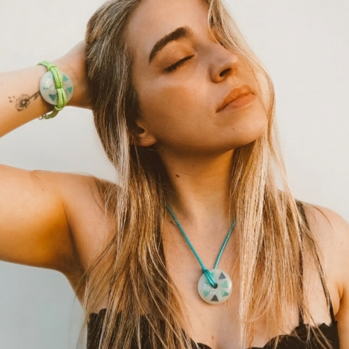 Parure "menthe glacée"