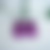 Chaussons bébé upcyclés | violets | taille 0-6 mois