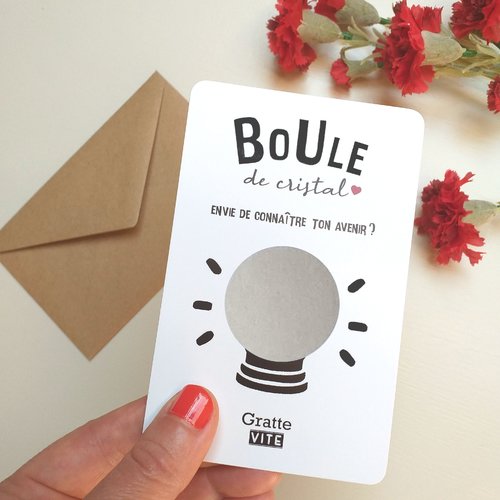 Carte à gratter personnalisable / annonce grossesse / bon pour / ticket voyage surprise/ cadeau / demande marraine / annonce mariage / pacs