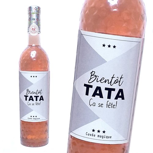 Etiquette bouteille annonce naissance tu vas être papy tu vas être tonton future mamie future tata