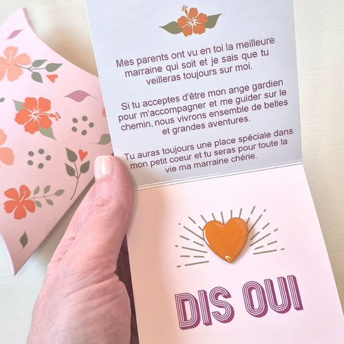 Demande marraine, carte veux-tu être ma marraine?