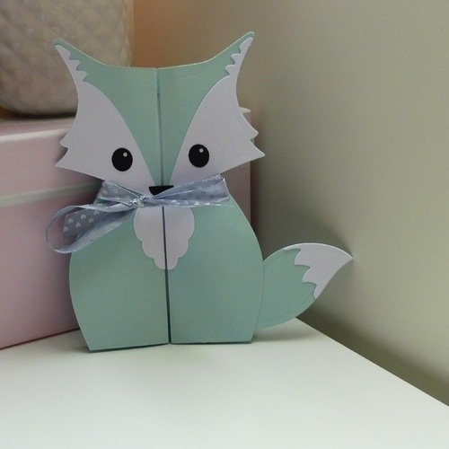 Vendu Carte Renard Bleu Et Blanc Personnalisable Un Grand Marche