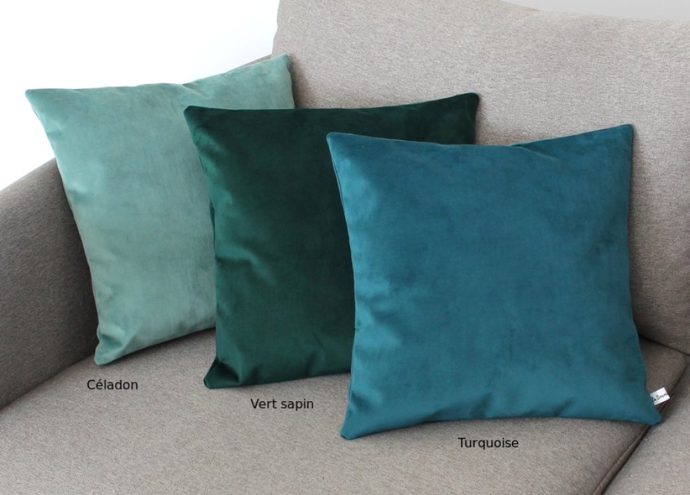 Motif Vert Fonc/é 1 Coussin D/écoratif Coussin de Canap/é Coton Housse de Coussin Guru-Shop Housse de Coussin en Brocart Velours Oriental Coussin D/écoratif 40x40 cm