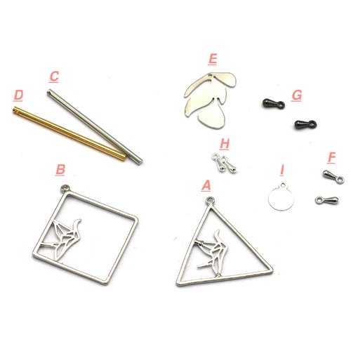 4-100 breloques argenté, divers modèles aux choix