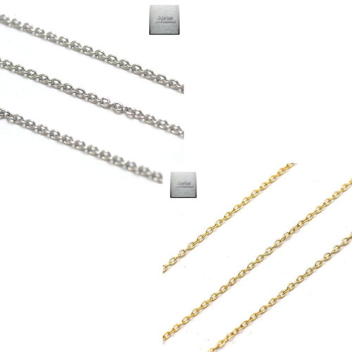 Acier inox: 1 m chaîne oval 4,5x3,8 mm en acier inoxydable couleur au choix, steel stainless 04