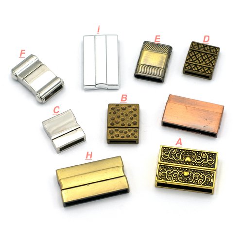 1 fermoir magnétiques pour cuir et cordon