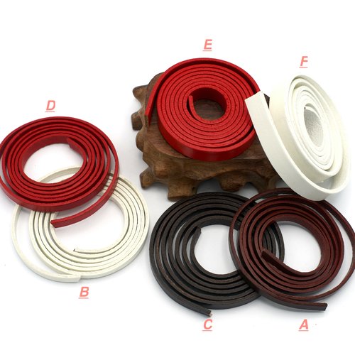 1 m de cordon lanière cuir véritable 5 mm, 6 mm, 10 mm