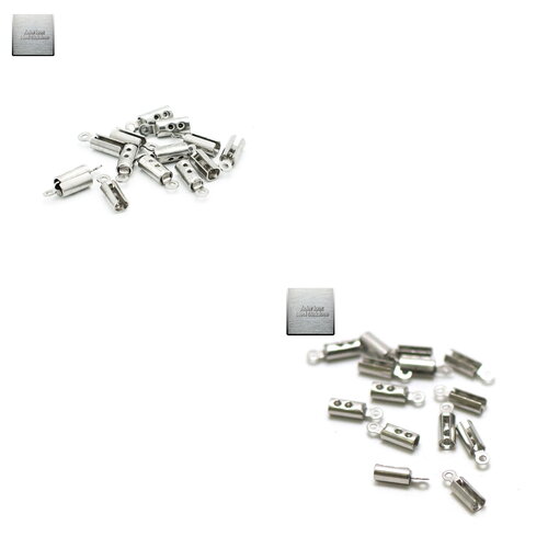 Acier inox: 20 embout à écraser tube 2 mm/3 mm, steel stainless