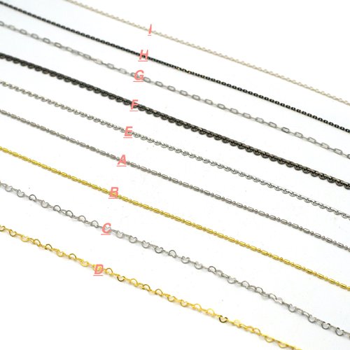 1 m de chaîne maille, divers modèles aux choix