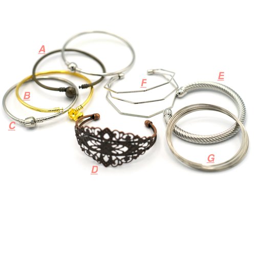 1 support bracelet, divers modèles aux choix