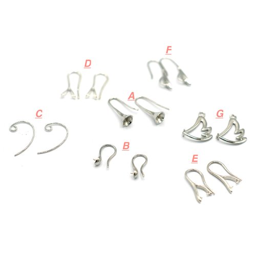 4-20 crochets boucle d'oreille en laiton