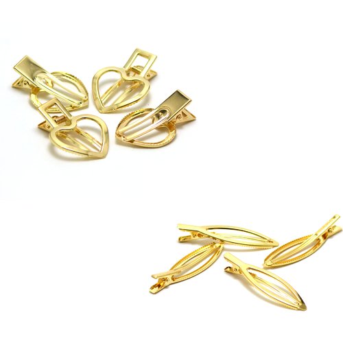 4 pinces pour cheveux, divers modèles aux choix