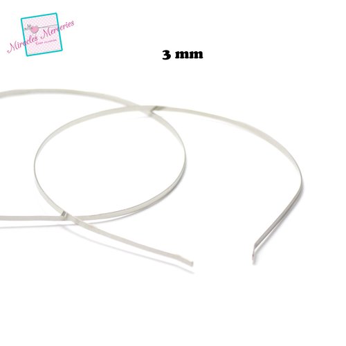 4 serre tête/head-band "simple 5 mm", 135x120x5 mm argenté / doré / noir