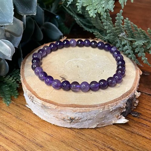 Bracelet améthyste naturelle – pierre de sérénité