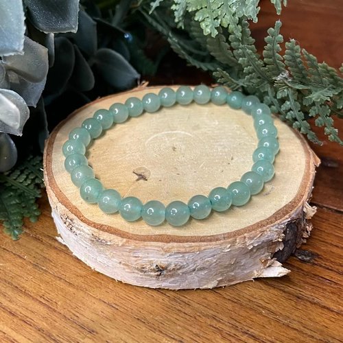Bracelet aventurine verte naturelle – pierre de chance