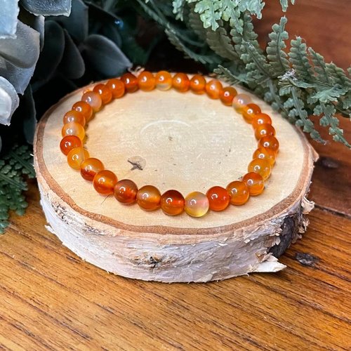 Bracelet cornaline naturelle – pierre de vitalité