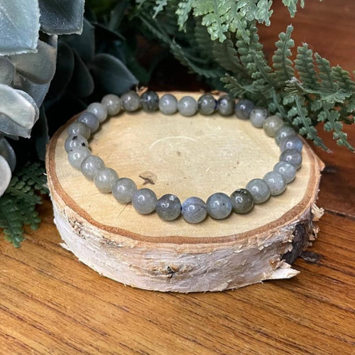 Bracelet en labradorite naturelle – pierre de protection & intuition