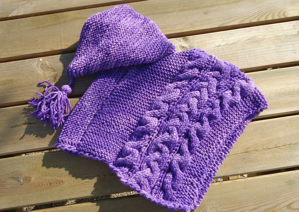 Poncho Violet A Capuche Pour Bebe Un Grand Marche