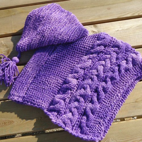 Poncho Violet A Capuche Pour Bebe Un Grand Marche