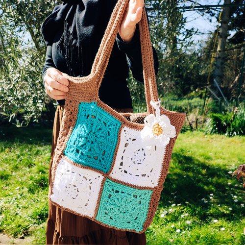 Sac fourre tout au crochet