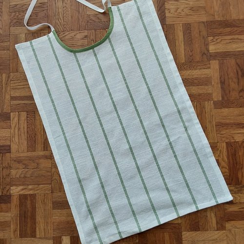 Bavoir adulte,  grande serviette de table