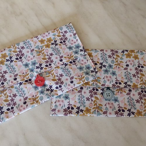 2 pochettes pour serviettes de table