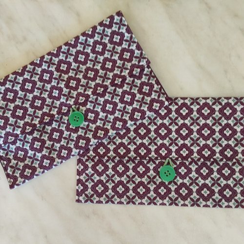 2 pochettes pour serviettes de table