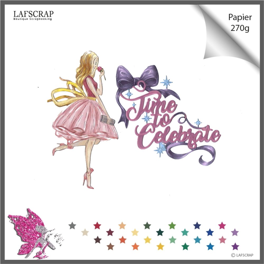 Decoupes Scrapbooking Scrap Personnage Femme Fille Enfant Mot Ruban Noeud Cadeau Couture Fete Anniversaire Mariage Noces Un Grand Marche