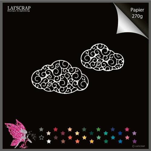 Découpes scrapbooking scrap nuage découpe papier embellissement die cut création