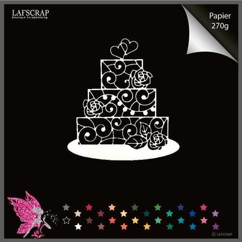 Decoupe Scrapbooking Scrap Gateau Anniversaire Mariage Noces Coeur Fleur Rose Decoupe Papier Embellissement Die Cut Un Grand Marche