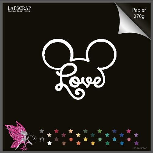 Decoupe Scrapbooking Mot Love Amour Personnage Disney Decoupe Papier Embellissement Carte Creation Un Grand Marche