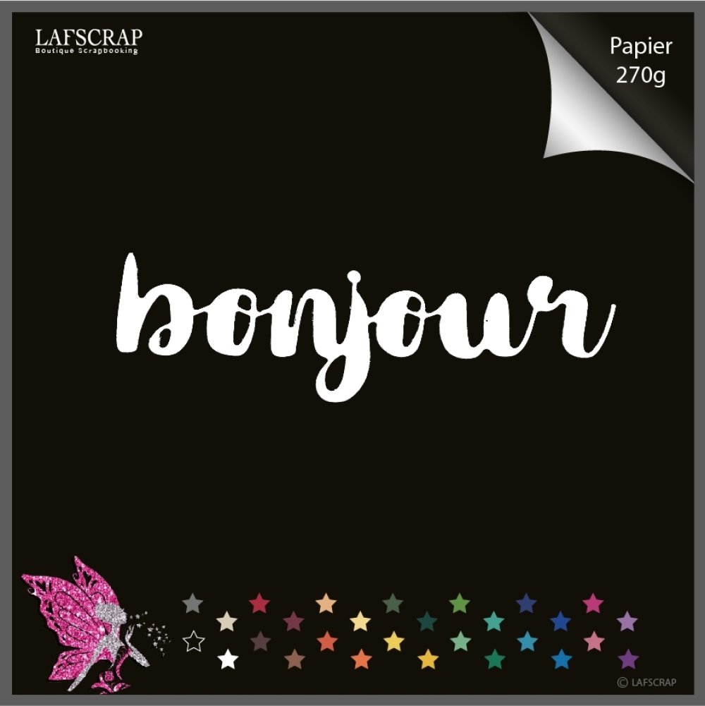 Decoupe Scrapbooking Mot Bonjour Bebe Naissance Decoupe Papier Embellissement Carte Creation Un Grand Marche