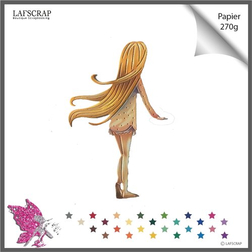 Découpe scrapbooking, personnage petite fille, enfant, bébé naissance découpe papier embellissement album