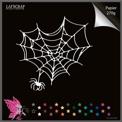 Découpe scrapbooking scrap halloween toile araignée animal découpe papier embellissement die cut création