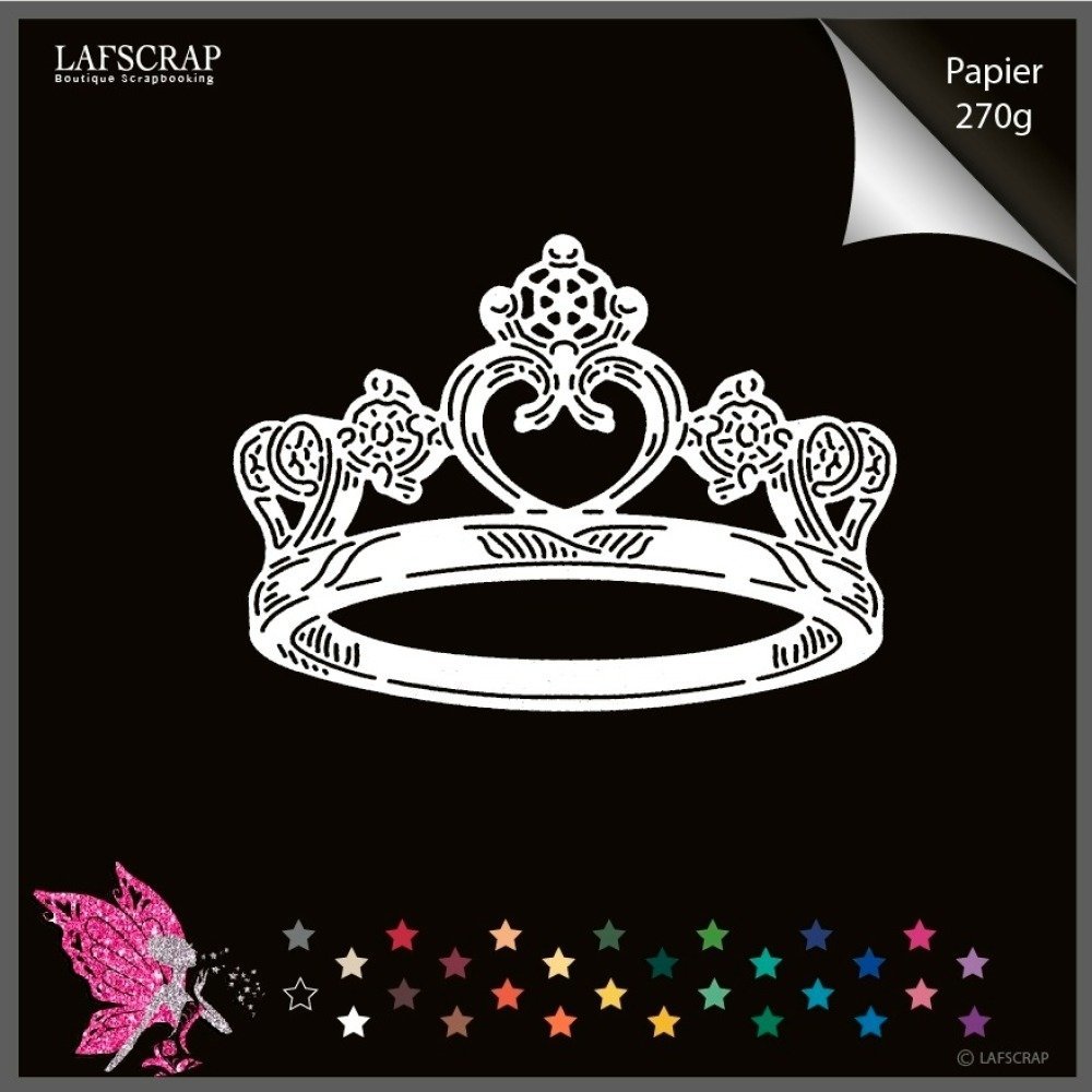 Decoupe Scrapbooking Diademe Couronne Princesse Reine Decoupe Papier Embellissement Carte Creation Un Grand Marche