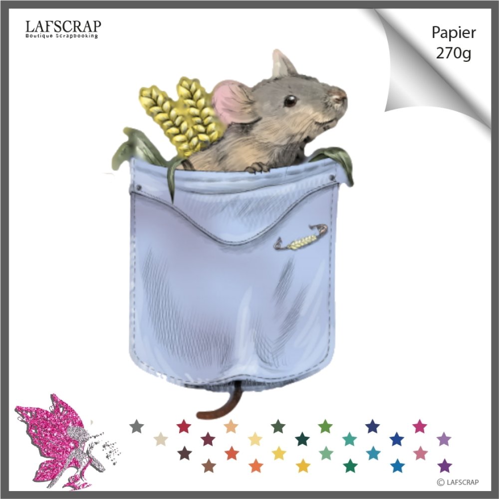 Decoupe Scrapbooking Souris Rat Animal Poche Fleur Jardin Champ Foret Arbre Bebe Naissance Decoupe Papier Embellissement Un Grand Marche