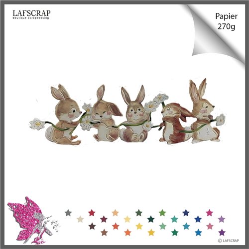 Decoupe Scrapbooking Bordure Animal Lapin Bebe Naissance Paques Fleur Decoupe Papier Carte Faire Part Album Photo Un Grand Marche