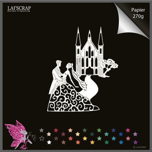 1 Decoupe Scrapbooking Personnage Homme Femme Maries Mariage Noces