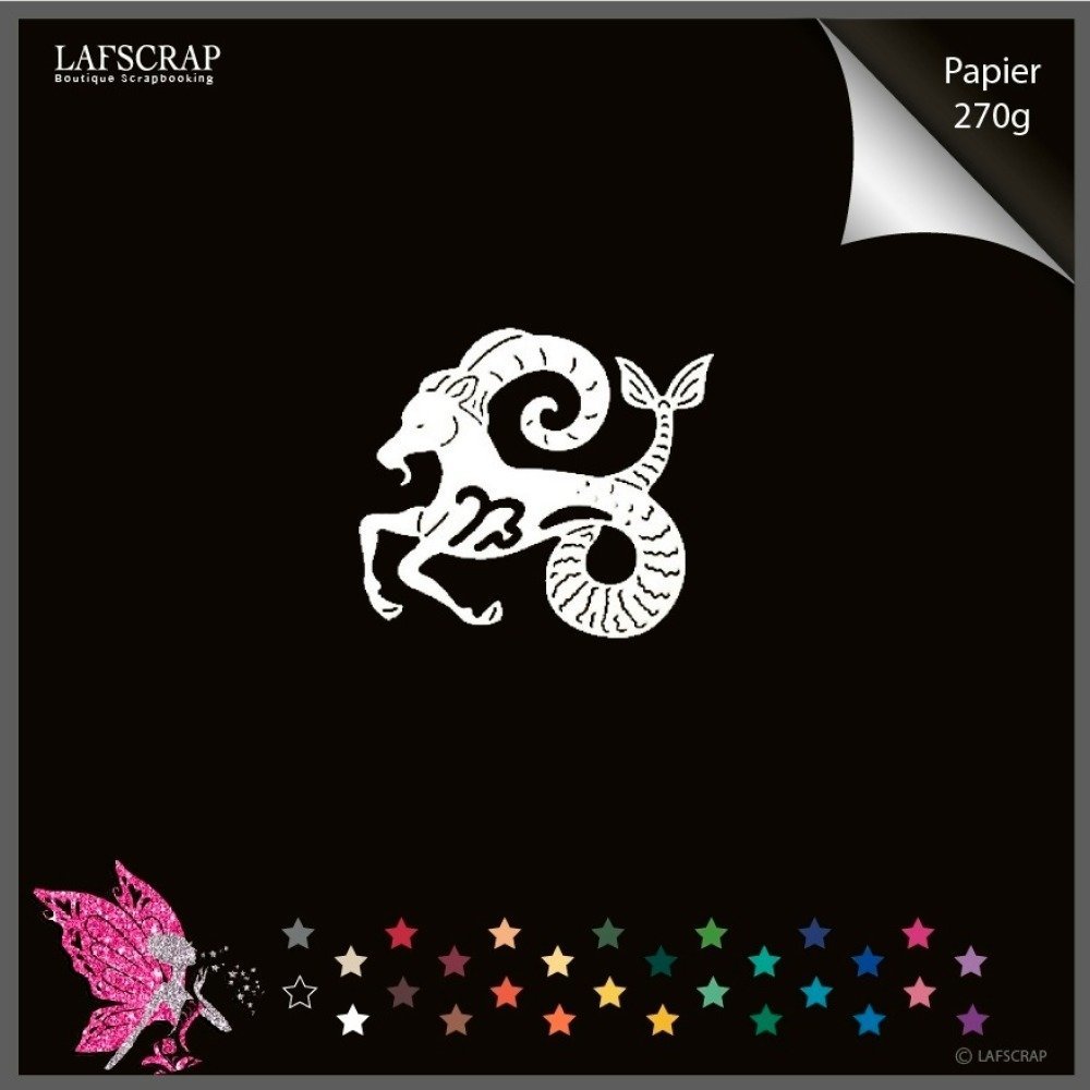 1 Decoupe Scrapbooking Signe Du Zodiaque Capricorne Belier Animal Princesse Fee Bebe Naissance Embellissement Album Scrap Die Un Grand Marche
