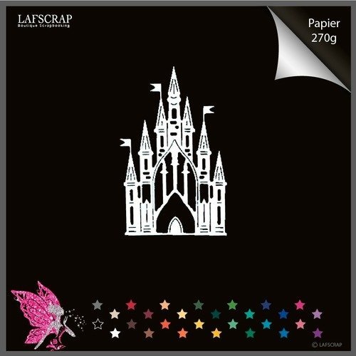 Decoupe Scrapbooking Chateau Princesse Fee Embellissement Album Scrap Die Cut Deco Papier Un Grand Marche