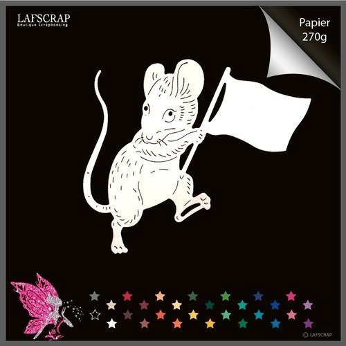 Decoupe Scrapbooking Animal Souris Drapeau Etiquette Bebe Naissance Decoupe Papier Embellissement Creation Un Grand Marche