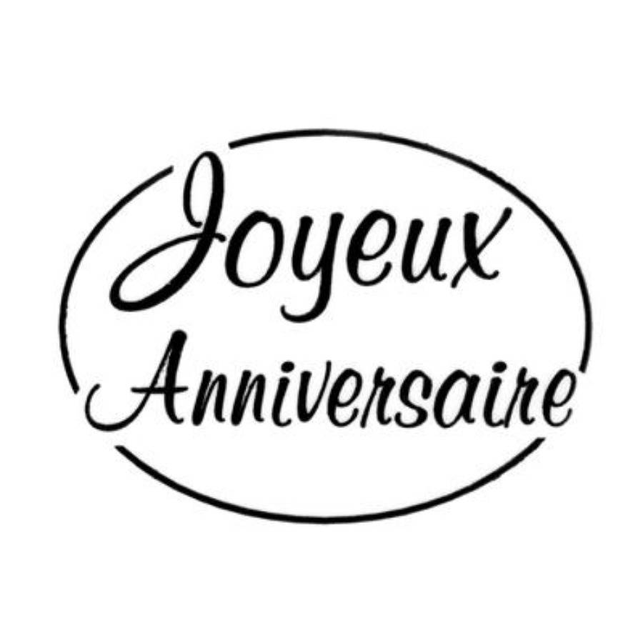 10 Etiquettes Autocollantes Joyeux Anniversaire Transparentes Ovales 4cm 3cm Un Grand Marche