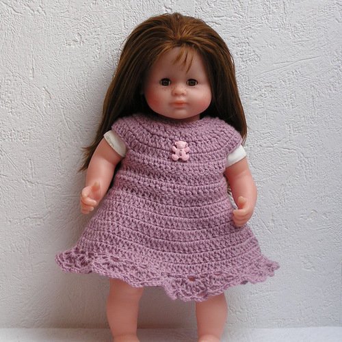 Robe rose pour poupée de 36 à 38 cm, compatible corolle 