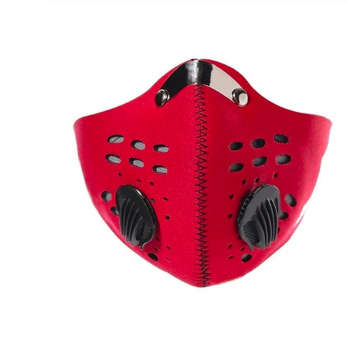 1 masque protection avec 5 filtres  rouge  lavable et réutilisable