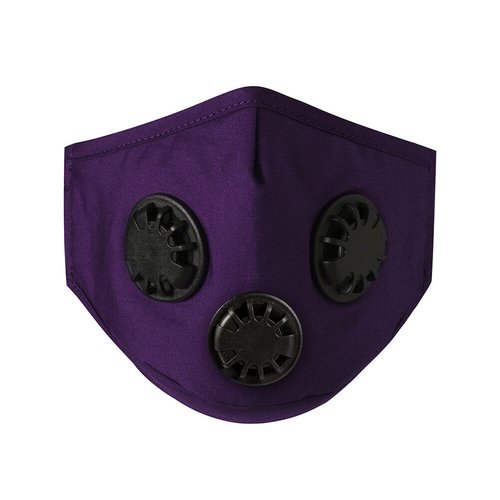 1 masque protection avec 2 filtres  violet  lavable et réutilisable
