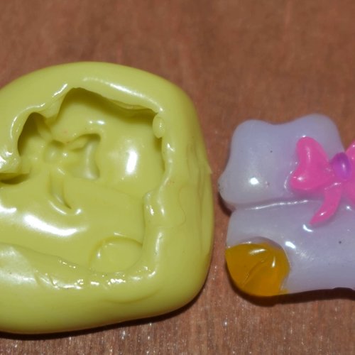 Moule silicone cabochon chaussure resine epoxy , fimo,plâtre,chocolat