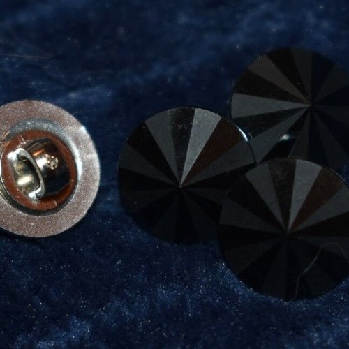 5 boutons  diamant couture mercerie scrapbooking