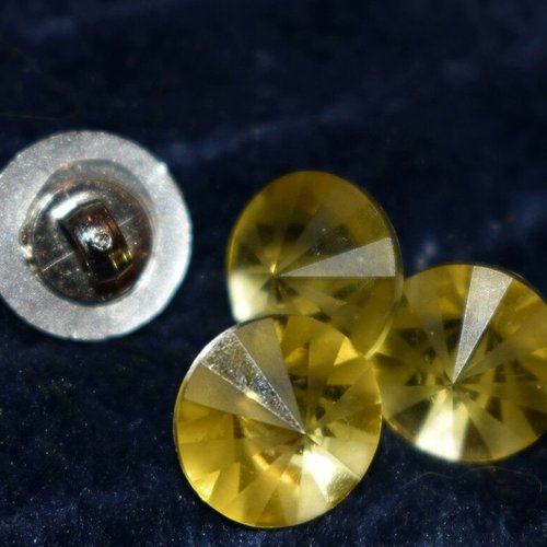 6 boutons  diamant couture mercerie scrapbooking