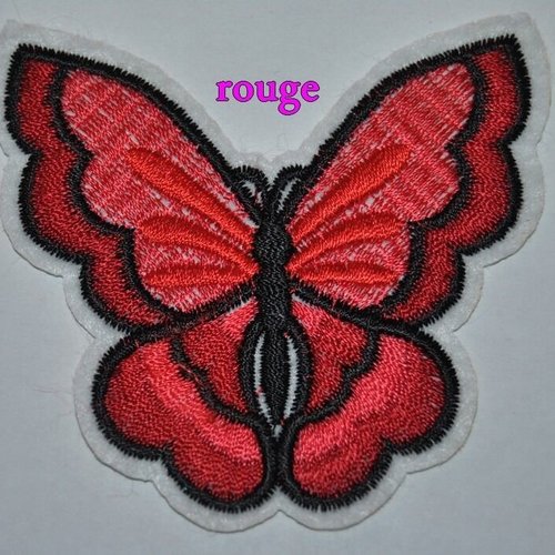 Patch papillon thermocollant coutures