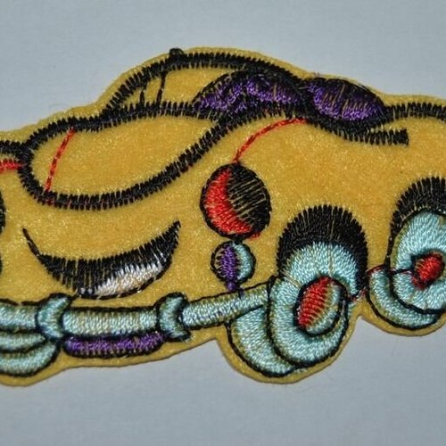 Patch voiture thermocollant coutures